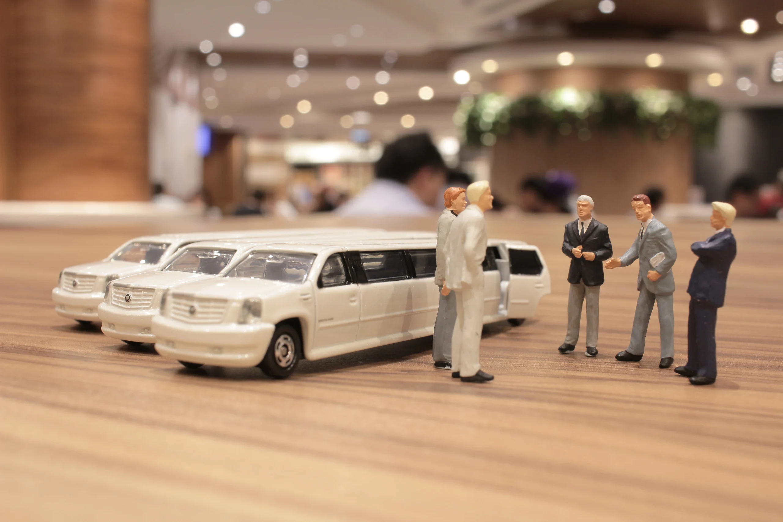 peoples are standing near the car